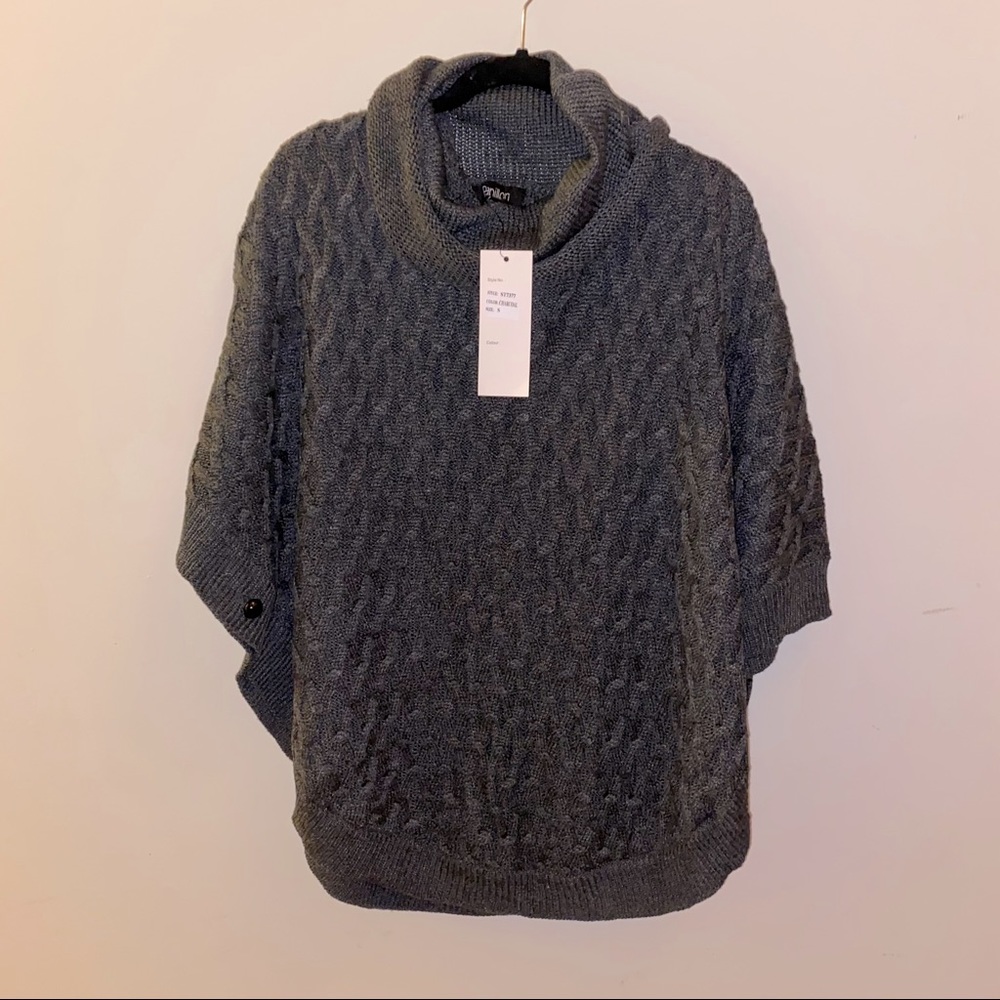 NWT turtleneck sweater poncho
